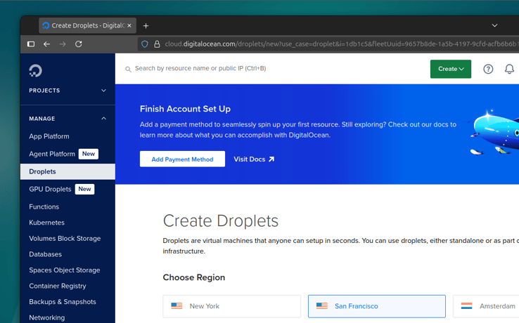 DigitalOcean Droplets