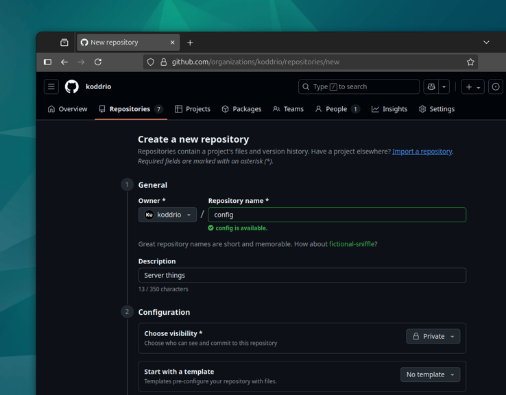 GitHub New Repository