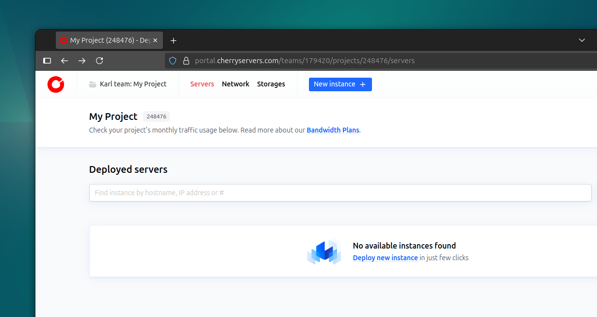 Cherry Servers Sign up