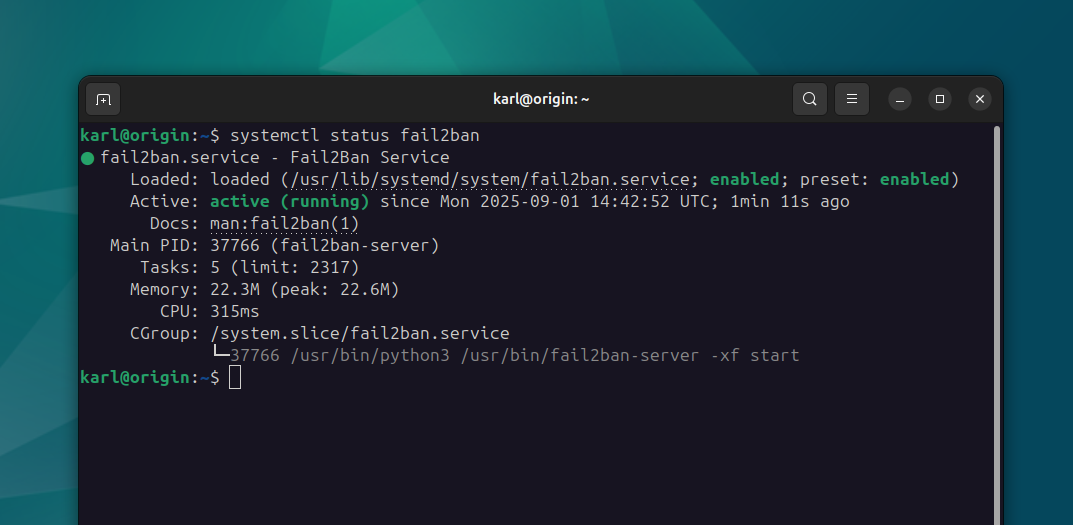 Fail2Ban Status